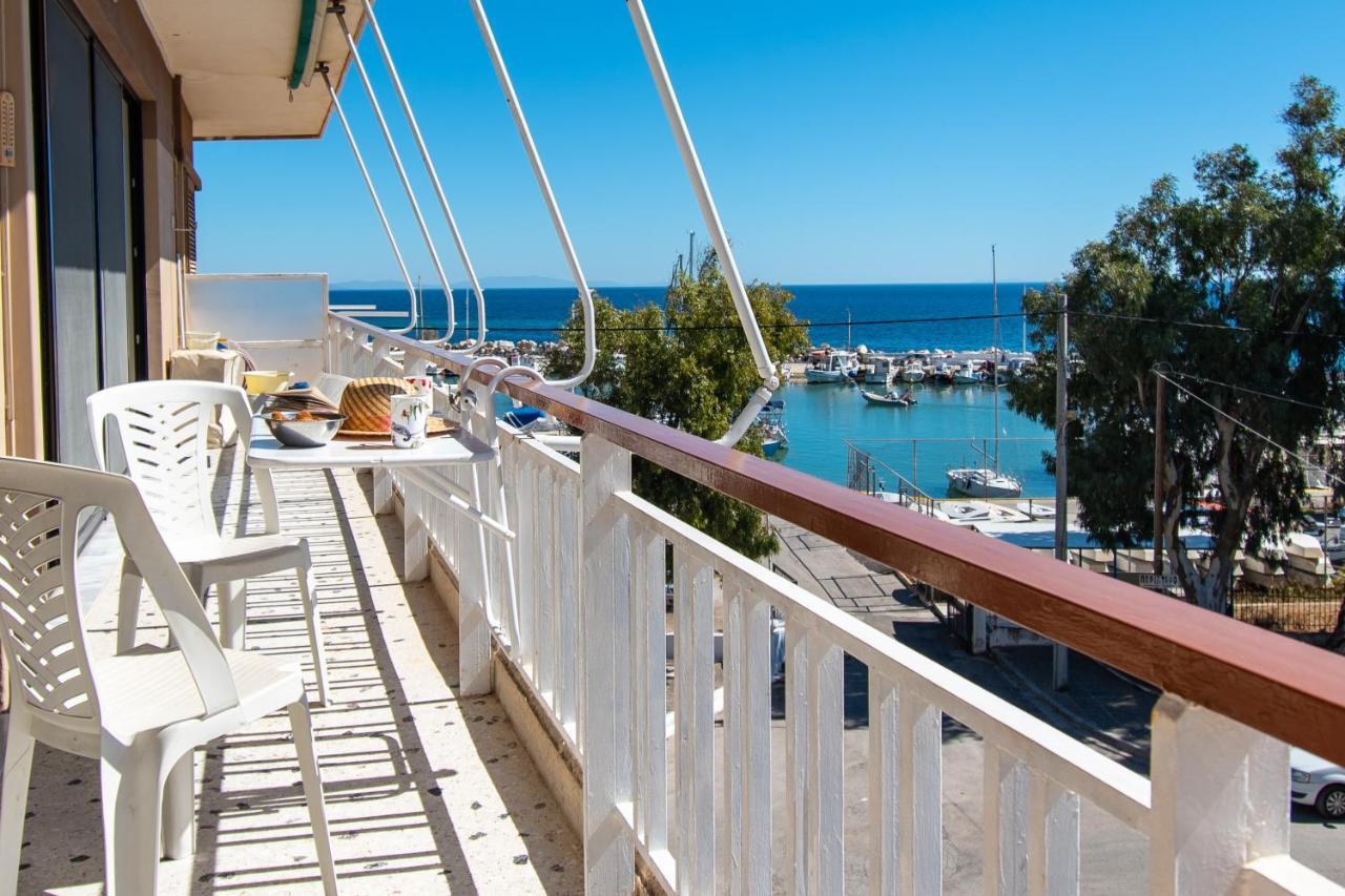 Lavish & Spacious Apt With Stunning Seaview, 10 Min Ath Airport Artemida  Exterior foto